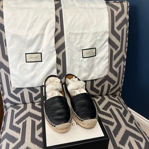 Gucci leather espadrilles size 36